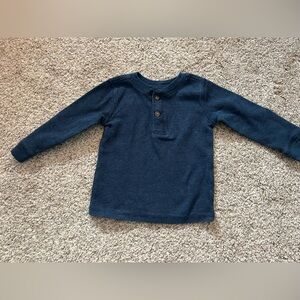 Garanimals Navy Blue Long Sleeve Henley Tee